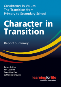 Report cover - Character in Transition